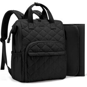 Mini Diaper Bag Backpack Baby Travel Bag with Changing Pad Stroller Straps